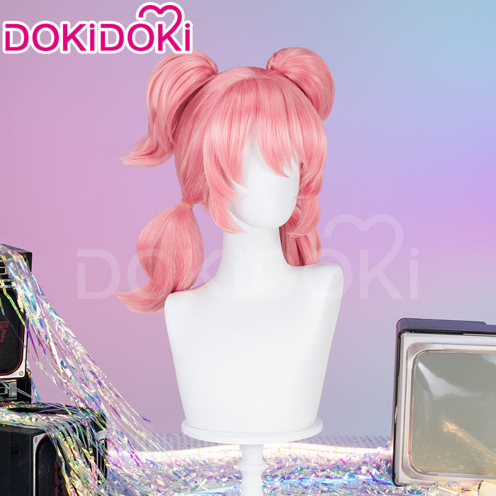 【Ready For Ship】DokiDoki Game Zenless Zone Zero Cosplay Angels of Delusion Wig Long Straight Pink Hair ZZZ