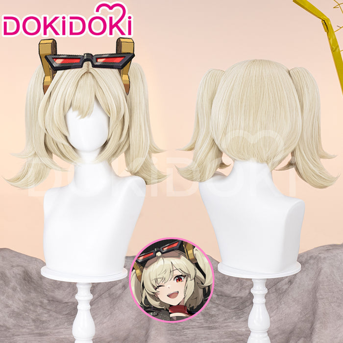 【Ready For Ship】DokiDoki Game Zenless Zone Zero Cosplay Burnice Whita Wig Short Straight Light Yellow Hair ZZZ