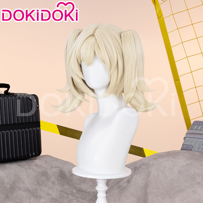 【Ready For Ship】DokiDoki Game Zenless Zone Zero Cosplay Burnice Whita Wig Short Straight Light Yellow Hair ZZZ