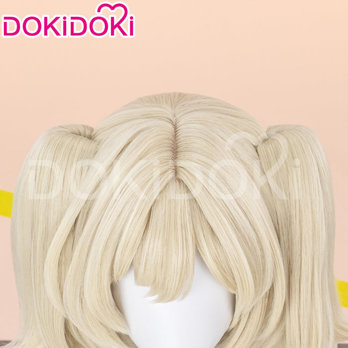 【Ready For Ship】DokiDoki Game Zenless Zone Zero Cosplay Burnice Whita Wig Short Straight Light Yellow Hair ZZZ