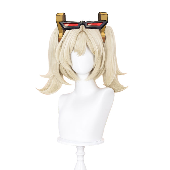 【Ready For Ship】DokiDoki Game Zenless Zone Zero Cosplay Burnice Whita Wig Short Straight Light Yellow Hair ZZZ