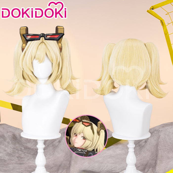 【Ready For Ship】DokiDoki Game Zenless Zone Zero Cosplay Burnice Whita Wig Short Straight Light Yellow Hair ZZZ