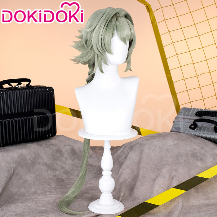 【Ready For Ship】DokiDoki Game Zenless Zone Zero Cosplay Caesar King Wig Long Straight Green Hair ZZZ