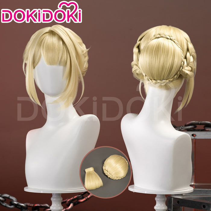 【Ready For Ship】DokiDoki Game Zenless Zone Zero Cosplay Evelyn Wig Short Straight Blonde Hair ZZZ Evelyn Chevalier