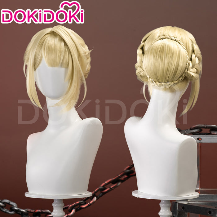 【Ready For Ship】DokiDoki Game Zenless Zone Zero Cosplay Evelyn Wig Short Straight Blonde Hair ZZZ Evelyn Chevalier