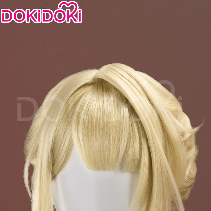 【Ready For Ship】DokiDoki Game Zenless Zone Zero Cosplay Evelyn Wig Short Straight Blonde Hair ZZZ Evelyn Chevalier