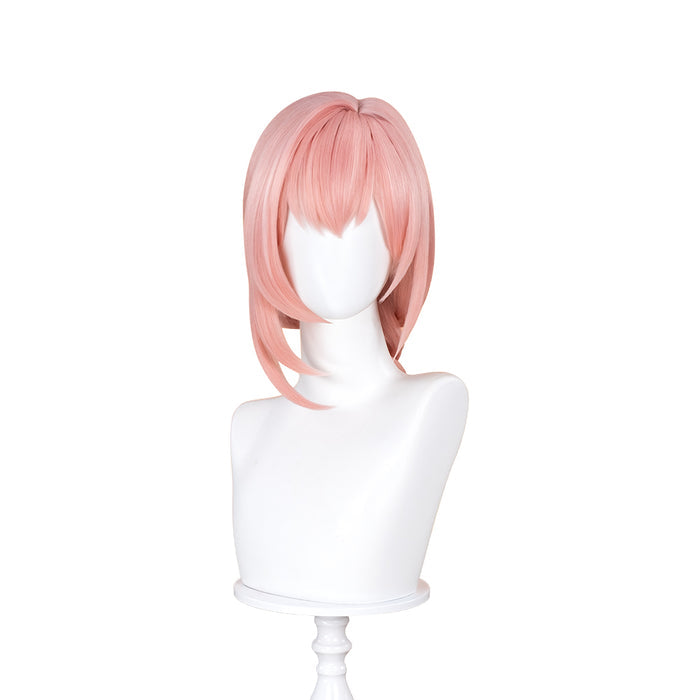 【Ready For Ship】DokiDoki Game Zenless Zone Zero Cosplay Tsukishiro Yanagi Wig Long Straight Pink Braid Hair ZZZ