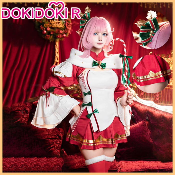 【Ready For Ship】DokiDoki-R Honkai Impact 3rd Cosplay Elysia Costume Winter House Christmas