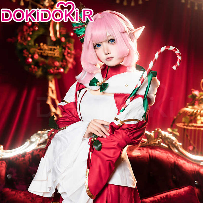 【Ready For Ship】DokiDoki-R Honkai Impact 3rd Cosplay Elysia Costume Winter House Christmas