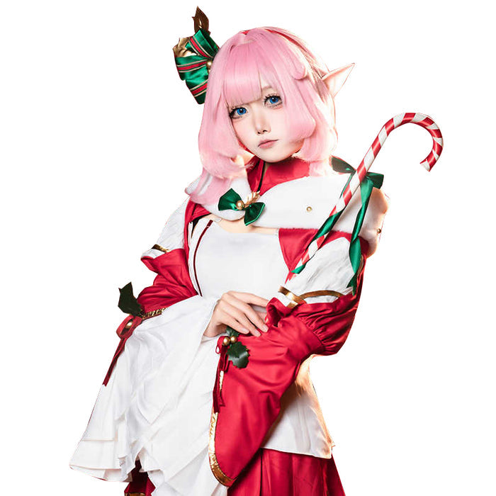 【Ready For Ship】DokiDoki-R Honkai Impact 3rd Cosplay Elysia Costume Winter House Christmas