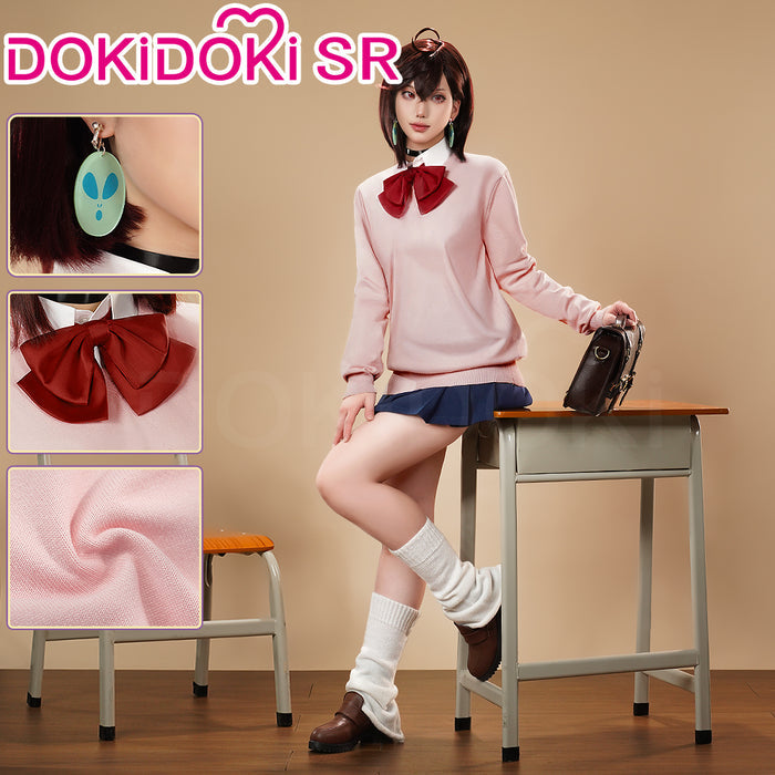 【Ready For Ship】DokiDoki-SR Anime DDD Cosplay Pink Uniform Costume Female Halloween