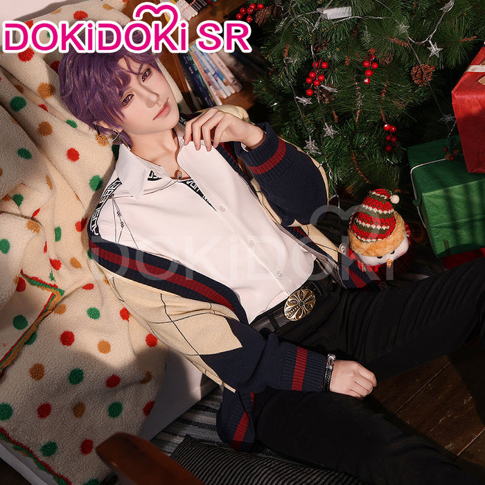 【Ready For Ship】DokiDoki-SR Game Love and Deepspace Cosplay Rafayel Costume Sweater Asymmetrical Romance Casual Wear