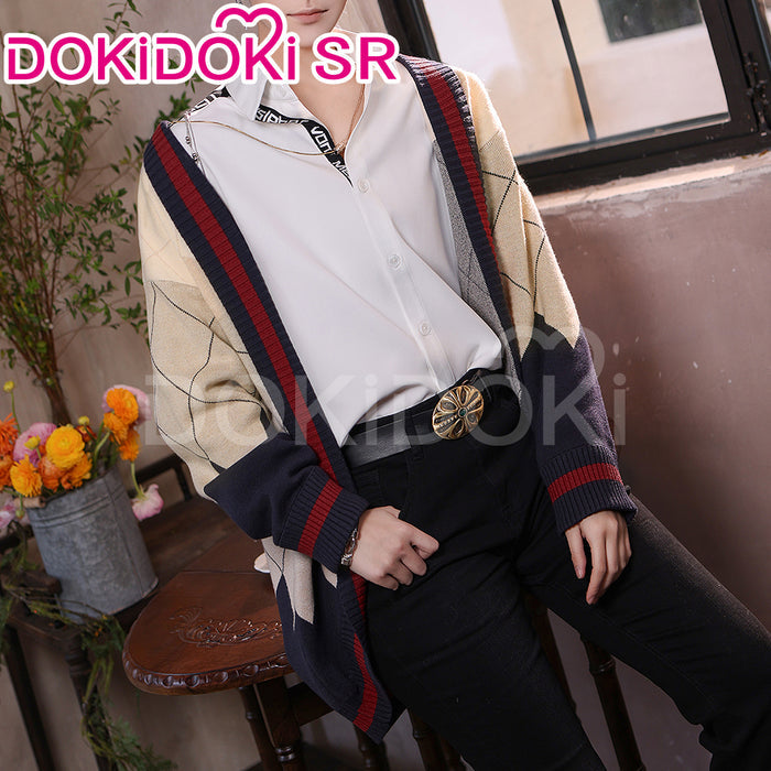 【Ready For Ship】DokiDoki-SR Game Love and Deepspace Cosplay Rafayel Costume Sweater Asymmetrical Romance Casual Wear