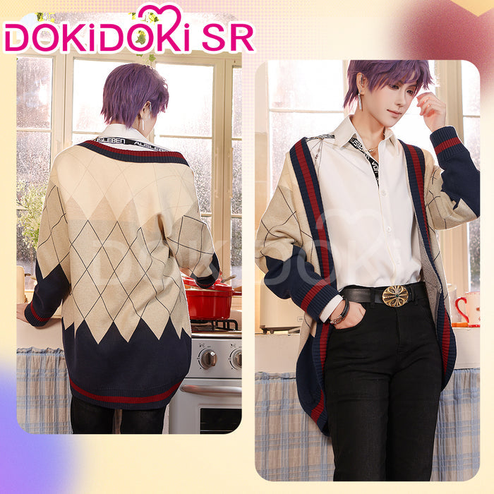 【Ready For Ship】DokiDoki-SR Game Love and Deepspace Cosplay Rafayel Costume Sweater Asymmetrical Romance Casual Wear
