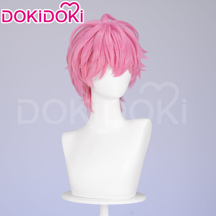 【Ready For Ship】DokiDoki Virtual Idol PLAVE Cosplay Bamby Wig Short Straight Pink Hair Chae Bong Gu Chae Bonggu