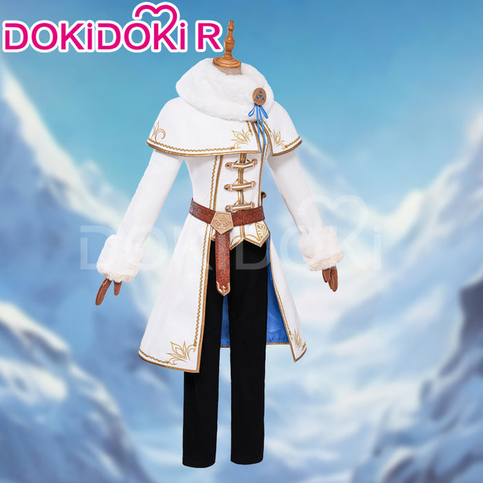 【Ready For Ship】【Last Batch】DokiDoki-R Game Princess Cosplay White Winter Suit Costume