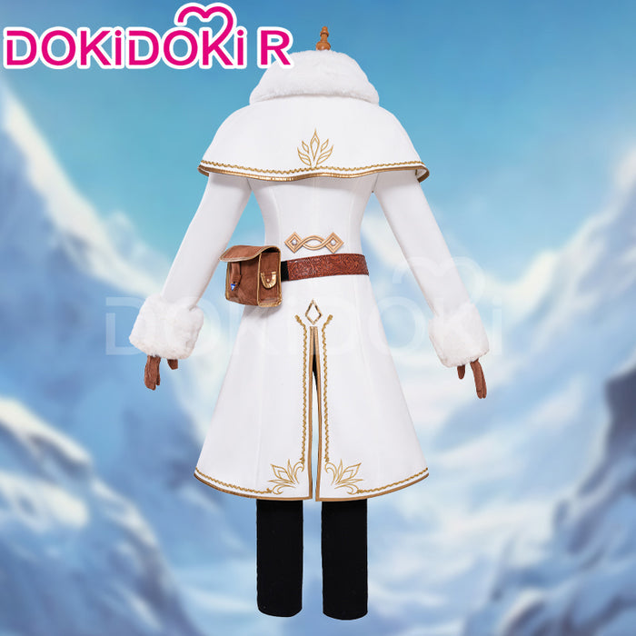 【Ready For Ship】【Last Batch】DokiDoki-R Game Princess Cosplay White Winter Suit Costume
