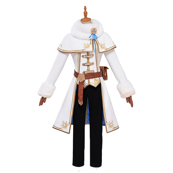 【Ready For Ship】【Last Batch】DokiDoki-R Game Princess Cosplay White Winter Suit Costume