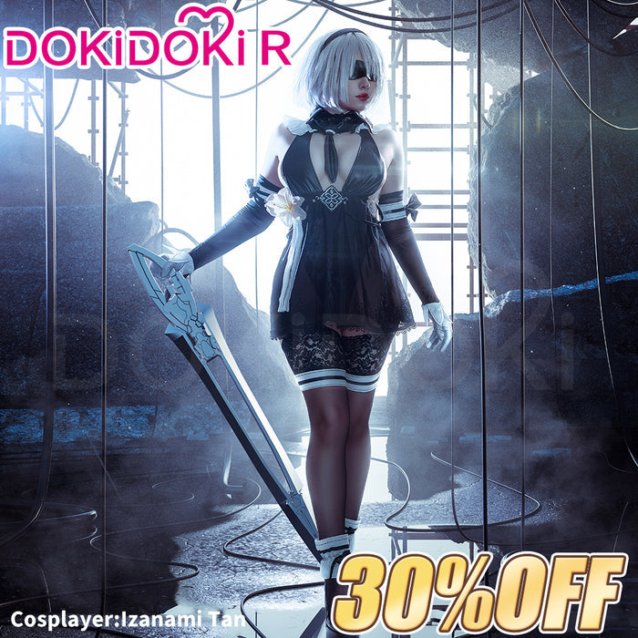 【Ready For Ship】【Last Batch】【Size S-2XL】DokiDoki-R Game Cosplay Costume Black Sexy Summer