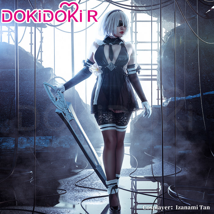 【Ready For Ship】【Last Batch】【Size S-2XL】DokiDoki-R Game Cosplay Costume Black Sexy Summer