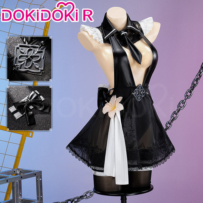 【Ready For Ship】【Last Batch】【Size S-2XL】DokiDoki-R Game Cosplay Costume Black Sexy Summer