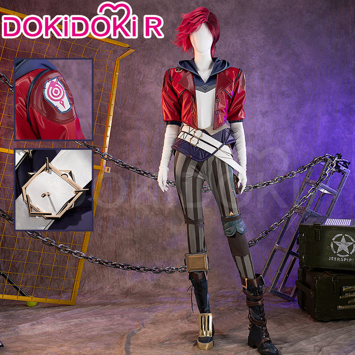 【Ready For Ship】【Last Batch】【Size S-3XL】DokiDoki-R Game Cosplay Red Jacket Costume