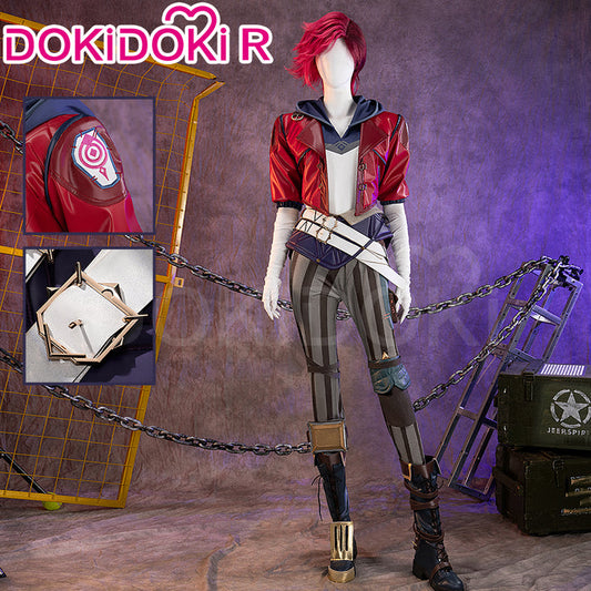 【Ready For Ship】【Last Batch】【Size S-3XL】DokiDoki-R Game Cosplay Red Jacket Costume