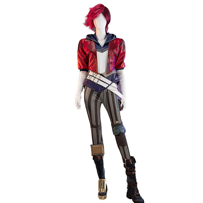 【Ready For Ship】【Last Batch】【Size S-3XL】DokiDoki-R Game Cosplay Red Jacket Costume