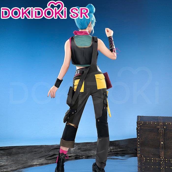 【Ready For Ship】【Last Batch】【Size S-3XL】DokiDoki-SR Game Cosplay Jinxx Costume High Bun Powderr