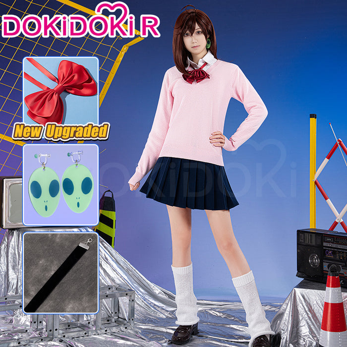 【Ready For Ship】【Last Batch】【Size XS-3XL】Dokidoki-R Anime DDD Cosplay Costume Pink Uniform Halloween