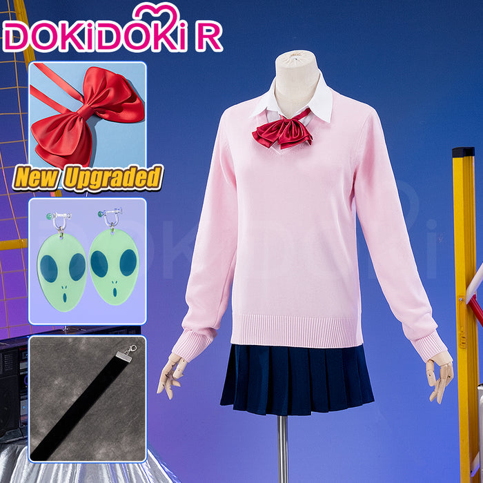 【Ready For Ship】【Last Batch】【Size XS-3XL】Dokidoki-R Anime DDD Cosplay Costume Pink Uniform Halloween