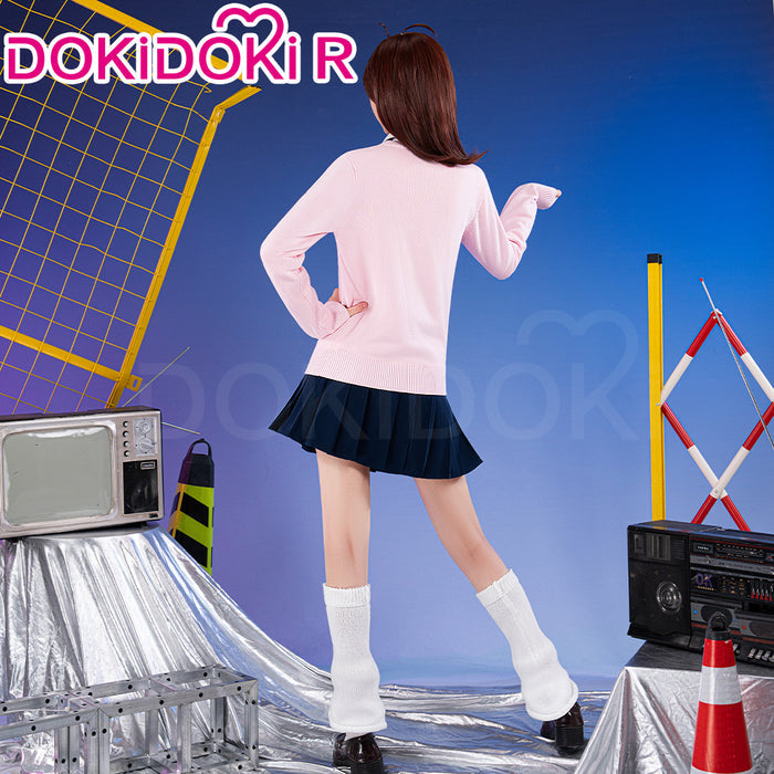 【Ready For Ship】【Last Batch】【Size XS-3XL】Dokidoki-R Anime DDD Cosplay Costume Pink Uniform Halloween