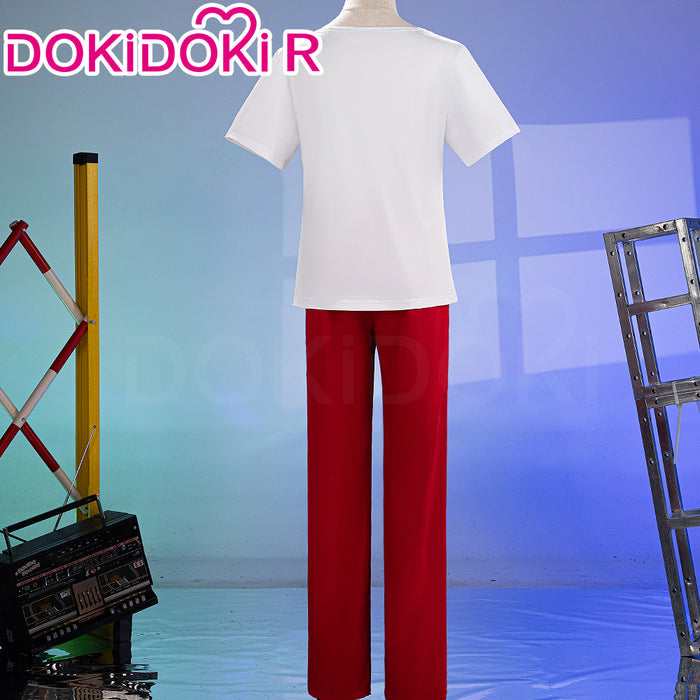【Ready For Ship】【Last Batch】【Size XS-3XL】DokiDoki-R Music Video Cosplay Costume White T-shirt Red Pants R2