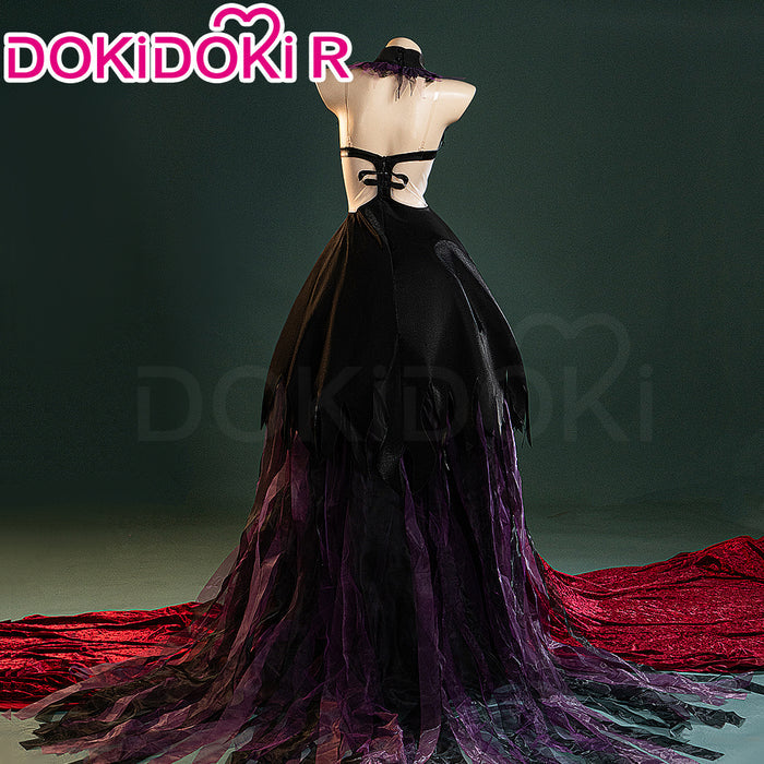 【Ready For Ship】【Size S-2XL】DokiDoki-R Anime Cosplay Costume Demon Black Purple Dress Halloween