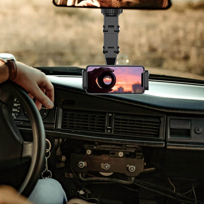 Rearview Mirror Phone Holder
