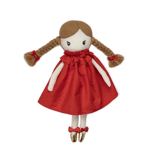 red dress doll - red