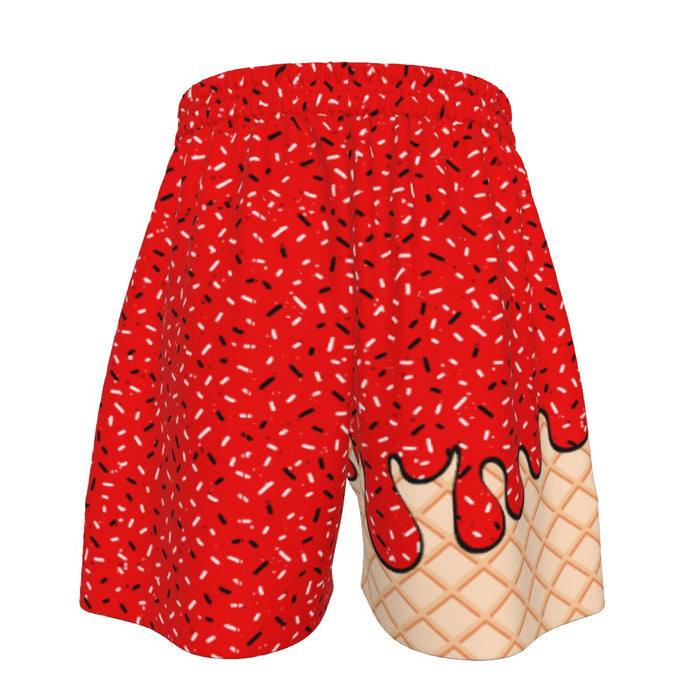 Red Ice Cream Sport Shorts (All Sizes)