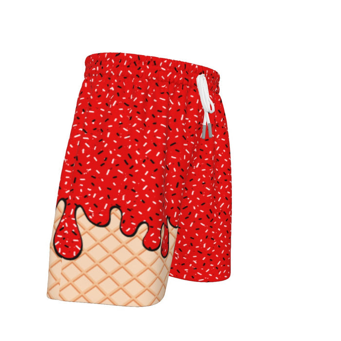Red Ice Cream Sport Shorts (All Sizes)