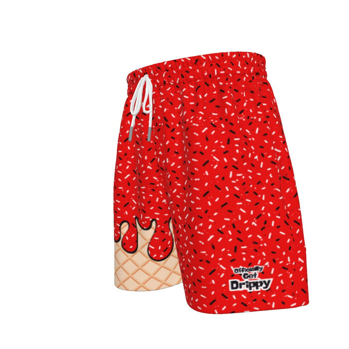 Red Ice Cream Sport Shorts (All Sizes)