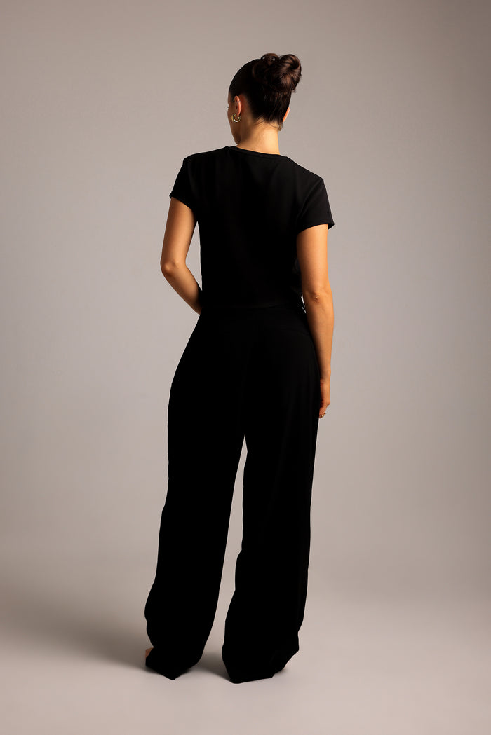 Relaxed Baby Tee - Black