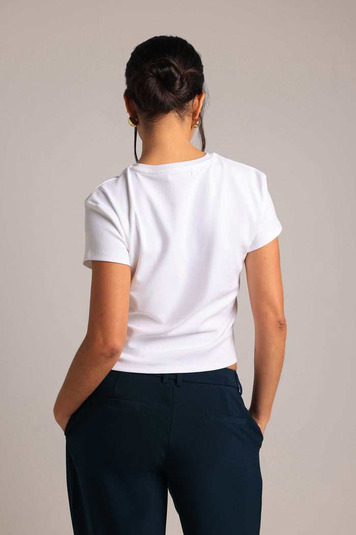 Relaxed Baby Tee - White