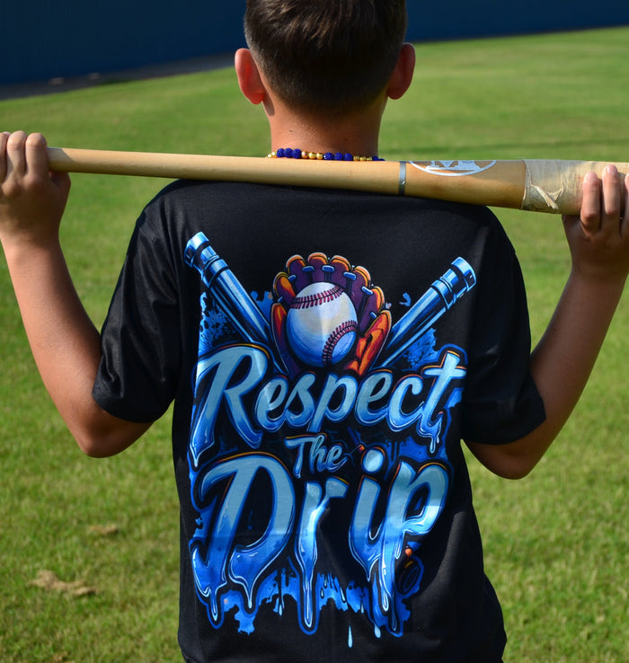 respect the drip shirt, respect the drip tee, baseball drip shirt, blue athletic shirt, matching baseball shirt, respect the drip top, drip t-shirt blue, baseball matching set, youth baseball shirt, mens baseball shirt, womens baseball tee, athletic baseball shirt, blue matching top, respect the drip outfit, sports drip shirt, matching blue sports set, respect the drip jersey, blue sporty tee, team drip shirt, baseball team outfit, blue sports shirt, baseball drip fit, boys blue athletic shirt,