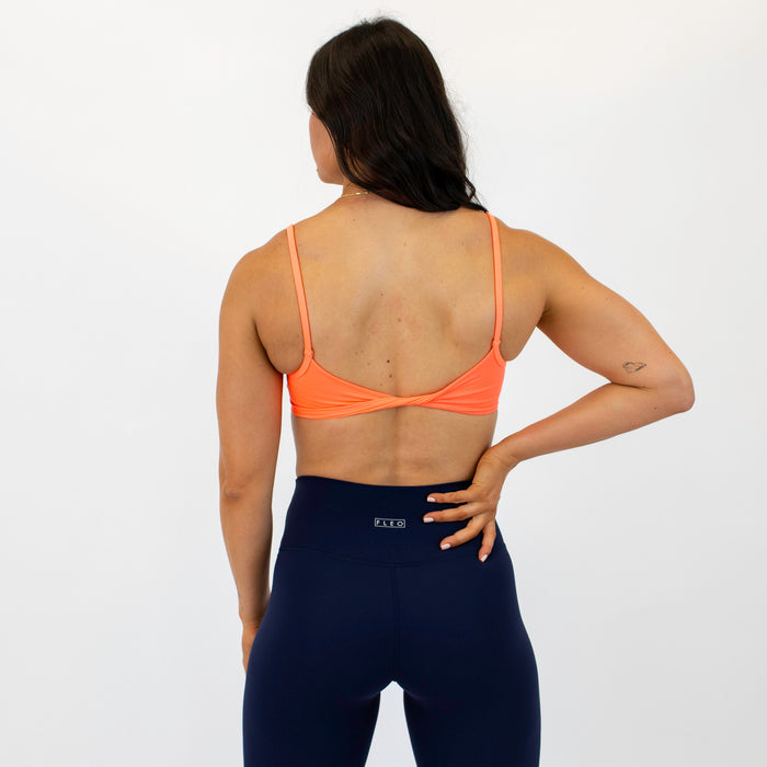 Neon Coral Revolve Sports Bra - Light Support