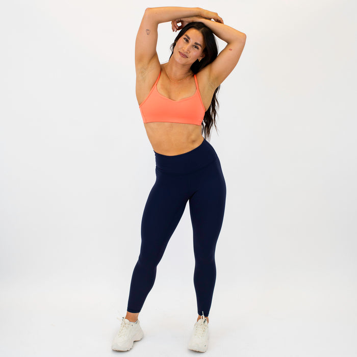 Neon Coral Revolve Sports Bra - Light Support
