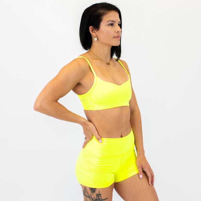 Neon Yellow Revolve Sports Bra - Light Support