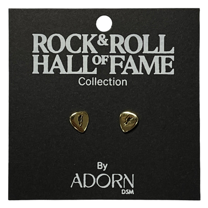 GOLD PICK STUD EARRINGS