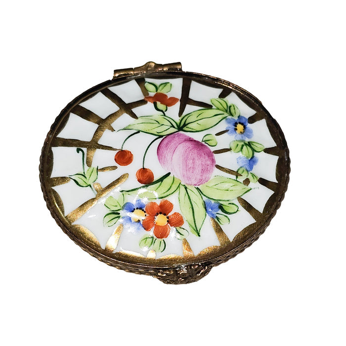 Elegant Floral Limoges Box Porcelain Limoges Traditional French Trinket Box