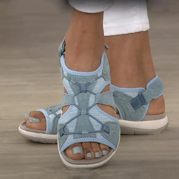 Round open toe sandals