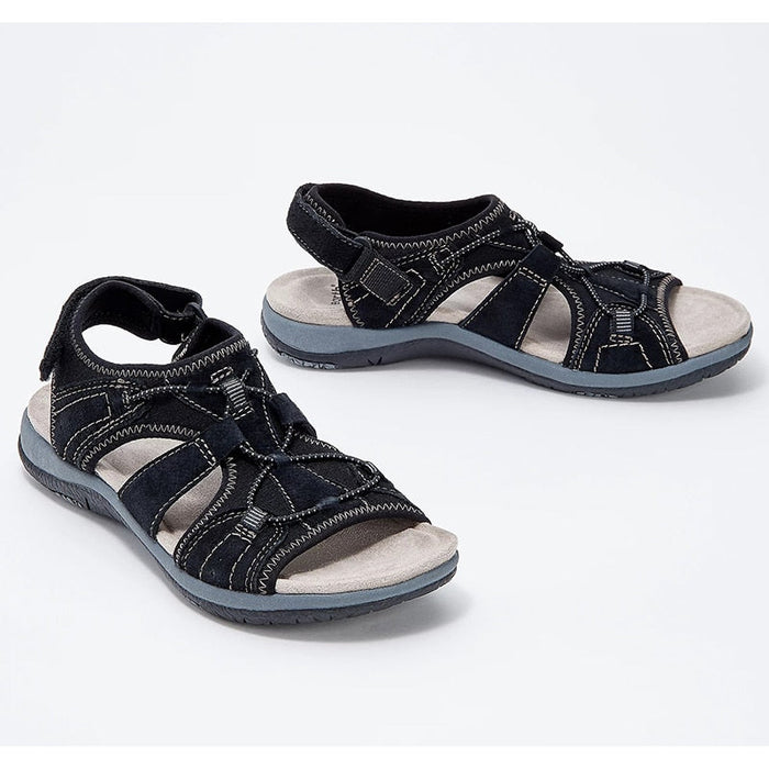 Round open toe sandals