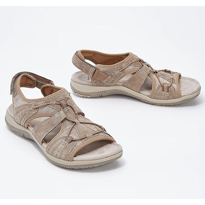 Round open toe sandals